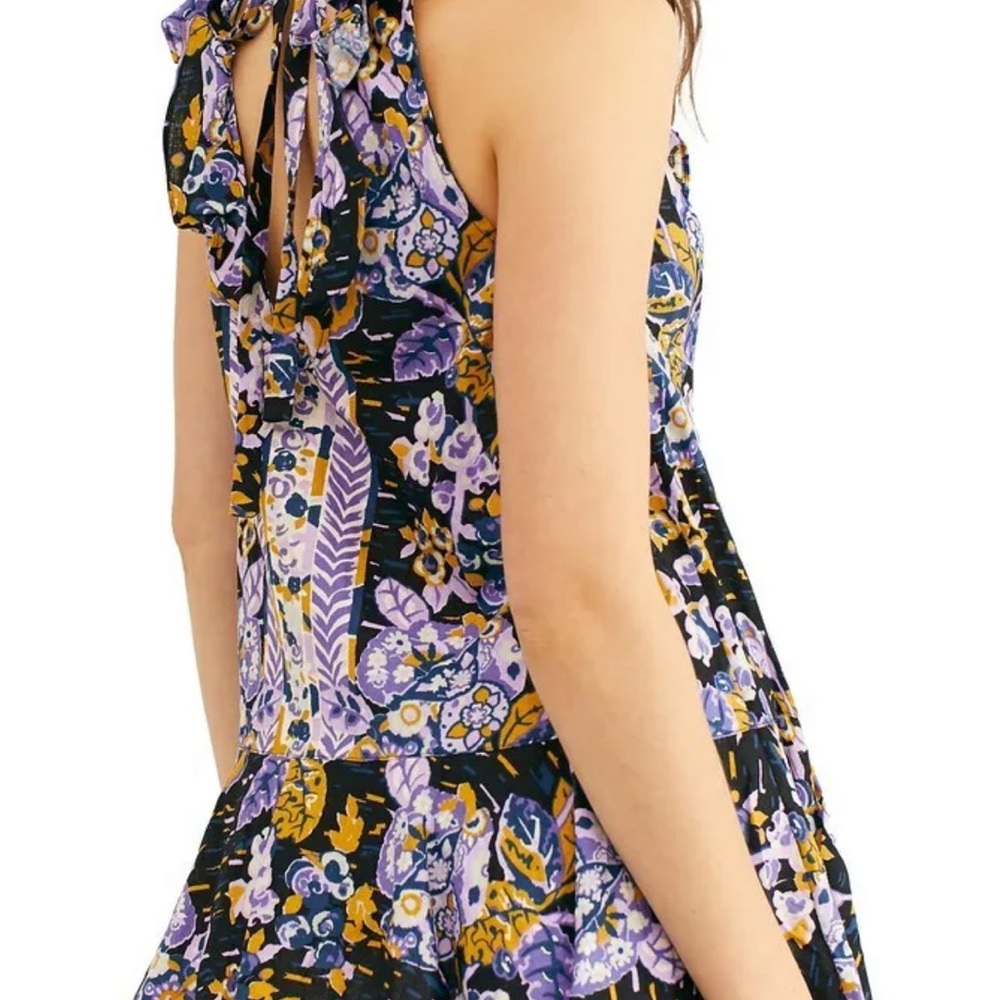Free People Summer in Tulum Medium blue floral top - Picture 15 of 15